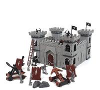 Conjunto De Juegos De Guerras Antiguas, Juego De Castillo Medieval Con Figuras De Acción De Caballeros, Accesorios De Construcción, Modelo De Juguete, Soldados y Escudo