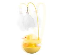 Conjunto de juguetes interactivos, Kitten Feather Stick, 3,54 x 9,84 en Lightweight Resin Duck, Detachable Teaser Wand, Diseño auténtico para interiores al aire libre, Birthday, Easter, Training