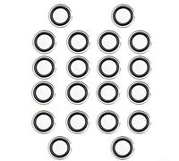 Conjunto de junta tórica y clip de retención para llave de impacto de 1/2 pulgada, paquete de 20 unidades para mantenimiento de herramientas de llave de destornillador