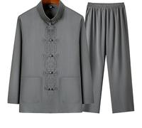 Conjunto de Kung Fu Tangzhuang,Hombres Ropa Tradicional China,Ropa Tradicional de Artes Marciales,Tai Chi Ejercicio matutino Conjunto,Transpirable,Flexible,para meditación y Qigong