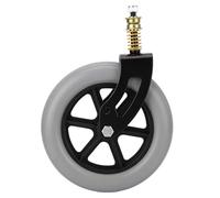Conjunto de lanzador de sillas de ruedas Frontal Universal PU Cubo Sólido Sold Spring Whock Wheel 10 x 2 pulgadas de reemplazo para ancianos para vehículos médicos para ancianos