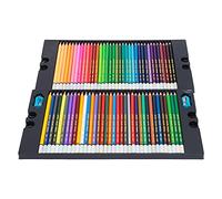 Conjunto de lápices de color - lápices de núcleo suave pre -afilado con dos afiladores y bandeja de almacenamiento portátil para artistas Dibujo para colorear para niños (tipo 1)