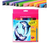 Conjunto de lápices de colores, lápices, 6,85 x 0,39 x 0,39 pulgadas, suministros de arte profesional, dibujo liso, ideal para la escuela, oficina, casa, viajes, clase