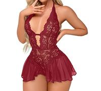 Conjunto de lavado para mujer de gran tamaño ropa interior encaje onesia pasión mono mono ropa interior lencería a cuadros, RD1., S
