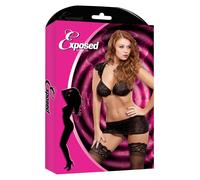 Conjunto de Lencería Exposed Negro [L/XL]