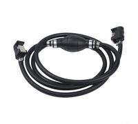 Conjunto de línea de combustible de barco de 2 m, 8 mm, de goma, bombilla de nailon para trenzado, manguera para tanque de gas de motor marino