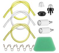 Conjunto de línea de combustible para carburador, bombilla para cortacésped para motosierra, recortadora, piezas de copa de motor (1 m)