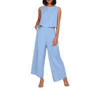 Conjunto De Lino Mujer Verano, ¡Claro! Aquí Tienes Una Sugerencia De Título De Producto Que Se Adapta A Los Hábitos De Búsqueda del Comprador: (Light Blue XXXXL)