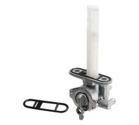 Conjunto de llave de gasolina de combustible para motocicleta Honda con interruptor de válvula de combustible de distancia de montaje de 44 mm y unidad de grifo de gas, color negro