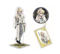 Conjunto De Llaveros Y Insignias Anime Seraph of The End, Insignia Yuichiro Hyakuya, Llavero Mikaela Hyakuya, Soporte Acrílico Guren Ichinose (B)