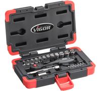 Conjunto De Llaves De Impacto V3734N 1/4" Exterior Hexagonal, T Perfil, Interior