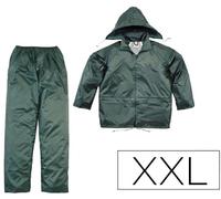 Conjunto de Lluvia 400 Poliéster/Pvc Verde Formato XXL - DELTAPLUS