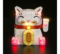 Conjunto de luces LED compatible con Lego 40813 Lucky Cat (sin modelo), set de iluminación decorativa Compatible con Lego Lucky Cat juguete creativo