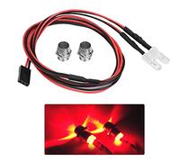 Conjunto de Luces LED RC, 5mm LED Faros, 2PCS Luces LED para Coches RC 1/10, Accesorios LED RC, Drift, Carrera, Todoterreno