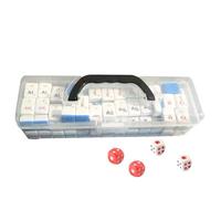 Conjunto de Mahjong de viaje - Set Mahjong, juego de cartas de mesa periódica | Juguetes de elementos de química para viajes Play Balance Family Friends Entertainment