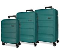 Conjunto de maletas ROLL ROAD Verde (55/65/75 cm - 35/56/91 L)