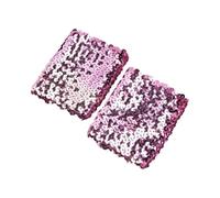 Conjunto de mangas con puños falsos, Unisex Puños falsos Muñequeras Mangas de brazo Lentejuelas Multicolor 7x10 cm 1 par Accesorios for disfraces(Color 11)