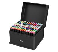 Conjunto de marcador de arte genérico, doble punta de dibujo, multicolor Craft Supply, Compact t168 Colors with Brush Tips, Creative Tools for Journaling, Painting, Sketching, School and Projects