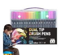 Conjunto de marcadores acrílicos, bolígrafos de pintura | Marcadores de pintura de doble punta,Bolígrafos de pintura acrílica portátiles, suministros de arte para niños e artesanal