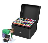 Conjunto de marcadores de punta, 12,2 x 6,69 x 6,3 pulgadas, Art Pens Kit, Long Lasting, Safe Coloring Pen, for School Projects, Adult Books, Bullet Journaling, Everyday Creativity