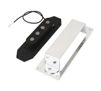 Conjunto de marco abierto para pastilla de bajo, 4 strings | Diseño de contactos, placa de montaje de metal, pieza única para trabajos de reparación, reemplazo y