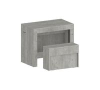 Conjunto de mesa e cadeiras com efeito madeira