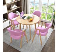 Conjunto de mesa y silla de conferencia - Pequeña mesa de comedor para oficina sala de recepción y sala de estar - Colección de muebles modernos para negociación