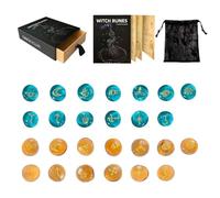 Conjunto De Místicas - Kit De Piedras De Adivinación Grabadas, De Herramientas Y Espirituales | De Meditación Para La Interpretación De , Kit De Herramientas De