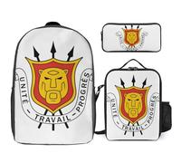 Conjunto De Mochila 3 Piezas República De Burundi Emblema Nacional Escolares Mujeres Escolar Viaje Informal Portátil 17 Pulgadas Chicas Adolescentes Resistente Agua Ligera Hombres Universidad
