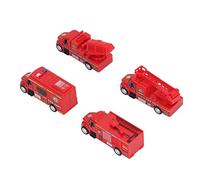 Conjunto de Modelos de Camiones de la Ciudad, Delicada 4pcs Puertas Abiertas Que Regresan el Juego de Juguetes de Camiones de la Ciudad para Viajar (Tipo B)