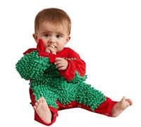 Conjunto de monos para recién nacidos, 1 pieza, ropa de abrigo para gatear, mopa sólida para bebé, máquina de leche para bebés, verde, 12-18 meses