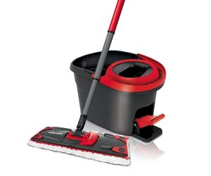 Conjunto de mopa y cubo Vileda 140827 Poliamida Poliéster Polipropileno Negro Rojo