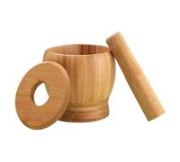 Conjunto de mortero y - libro de especias tradicional, molino de nueces sostenible | Remedios a base de nueces multifuncionales, tazón de mezcla culinaria compacto para la oficina del