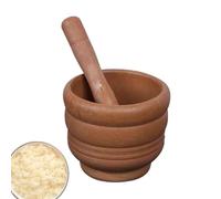 Conjunto de mortero y mortero grande - mortero y mortero, cuencos de guacamole, picadora de ajo, molino de mano | molino de comida, trituradora de cuenco, herramientas de especias, guacamole fresco