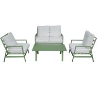 Conjunto de muebles de jardín de metal "queens" - 4 plazas - verde