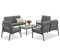 Conjunto de muebles de jardín Garden Point Vigo Coffee 6 antracita