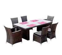 Conjunto de muebles de jardín grupo de asientos de jardín Rügen aluminio...