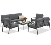 Conjunto de muebles de jardín Vigo Coffee 7 antracita Garden Point