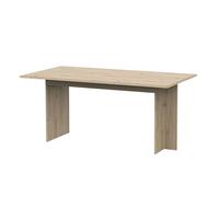 Miroytengo Conjunto de Muebles Salón Lead, Mueble TV, Aparador, Estantería y Mesa Comedor Ext. Roble Artisan y Blanco Mate