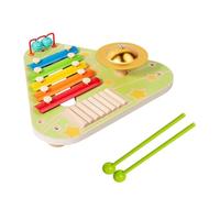 Conjunto De Música Interactiva De Madera Para 4 Lotes Centrado En El Descubrimiento De Sonido Práctico De Coordinación Y El Juguete Musical Compacto De Madera Segura