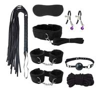 Conjunto De Ocho Piezas De Nylon Suave Cuero Yoga Ejercicio De Entrenamiento Correa De TensióN Accesorios, Longitud De Manguito Ajustable, Regalo De Pareja - H15