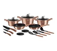 Conjunto de ollas Berlinger Haus Metallic Rose Gold 17 elementos