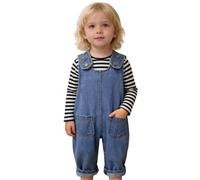 Conjunto de overol de mezclilla para niñas con lindos pantalones y top para bebé Estilo que Nace de la Comodidad