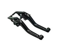 Conjunto De Palanca Embrague Y Freno Moto CNC para Suzuki AN-400 Burgman 1999 2000 2001-2020 Juego De Palanca Freno Embrague 3D Piezas Motocicleta con Mango Ajustable(All Black)