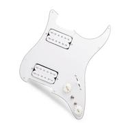 Conjunto De Panel De Pastilla Doble Para Guitarra Eléctrica Con Cortador De Pastillas Independiente Golpeador precableado con pastilla (Color : 02)