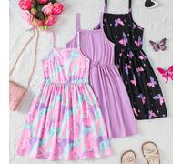 Conjunto de para de niñas adolescentes, que un vestido con varios estampados. la tiene un diseño ajustado, para actividades al aire libre y uso casual.