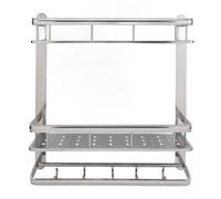 Conjunto de Pared de Acero Inoxidable Organizador de Caddie de Ducha de Baño con una Toalla para Organización de Baños, Estante de Pared de Baño que Salva para Varias Toallas, Diseño Suave, Adecuado
