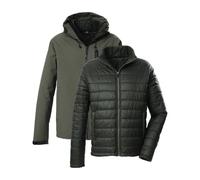 killtec Hombre Chaqueta de exterior/3 en 1 chaqueta funcional con capucha y chaqueta acolchada con cremallera KOW 95 MN JCKT, oliv, M, 43492-000