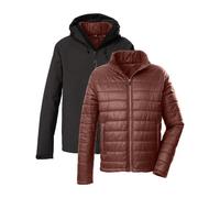 killtec Hombre Chaqueta de exterior/3 en 1 chaqueta funcional con capucha y chaqueta acolchada con cremallera KOW 95 MN JCKT, ebenholz, XL, 43492-000