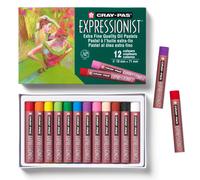 Conjunto de pastel de aceite expresionista Sakura Cray -Pas - Pastels de aceite suave para artistas - 12 colores